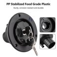 thumbnail image 4 of ARCADORA Black Caravan Water Lock Inlet Cap Plastic Lockable Design 2 Keys For Rv Door Panel 30-40mm Thickness Water Filling Accessory, 4 of 10