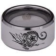thumbnail image 2 of Dragon Pentagram Tungsten Carbide Ring, 2 of 9