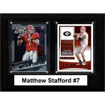 C & I Collectables 68STAFFORDCO 6 x 8 in. Matt Stafford NCAA Georgia Bulldogs Two Card Plaque