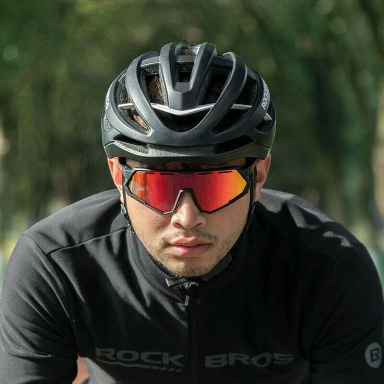 ROCKBROS Cycling Glasses with Interchangeable Polarized Photochromic Lenses  Sport Sunglasses Bike Glasses for Men Women