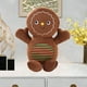 thumbnail image 1 of Cojines navideños, muñeco de peluche de jengibre, regalos cómodos, cojín suave, adorno de dibujos animados, juguete de peluche para la habitación Marrón oscuro, 1 of 10