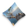 thumbnail image 5 of Fall Decor House Decor Pillow Covers 16*16in Crystal Velvet Sofa Cover Soft and Comfortable Shrink-Resistant Holiday Gifts The Old Tree on The Cliff, 5 of 7