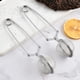thumbnail image 5 of Infusor de té de acero inoxidable con asa, colador de té de malla con bola a presión, reutilizable, de metal, con pinzas para té suelto, hierbas y especias., 5 of 8