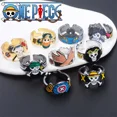 thumbnail image 2 of Anillo de Anime de una pieza, Luffy, Zoro, Sanji, Nami, Robin, Pirate, accesorios de Cosplay, dibujos animados, regalo para pareja, amigo, nuevo, 2 of 5