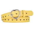 thumbnail image 4 of Kids Adjustable Heart Buckle Belt Fashion Cute Hollow Out Design Waistband for Girls and Boys, 4 of 4