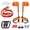 Climbing Spikes-Orang-2, variant on Tree Climbing Gear,Tree Climbing Spikes, Tree Climbing Gear with Adjustable Climbing Straps and Steel Core Flip Line, Rock Climbing Kit with Triple Lock Lanyard Adjuster