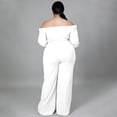 thumbnail image 5 of AURA Women One Shoulder Jumpsuit Plus Size High Waist Wide Leg Casual Elegant Outfit, 5 of 6