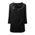 thumbnail image 6 of Bmisegm 3/4 Sleeve Tops For Women V Neck T Shirt Casual Blouse Daily Wear Tops Womens Tops Black_002 S, 6 of 7