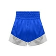 thumbnail image 6 of Haitryli Kids Boys Boxing Training Outfit Open Front Cloak With Print Shorts Kickboxing Competition Blue Silver 10, 6 of 7