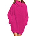 thumbnail image 1 of LAICAIW Robe Chandail Longue Ample à Col Roulé Oversize pour Femmes, 1 of 5
