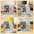 thumbnail image 6 of PAPROOS Kids Bookshelf and Toy Storage Organizer, Bookcase with Front-Facing Book Display, Kids Bookcase with Storage Shelves for Playroom, Nursery, Bedroom, Gray, 6 of 9
