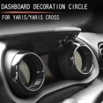 thumbnail image 4 of Embellecedor de cubierta de marco de instrumentos interiores Dasard de fibra de coche para Yaris 2020 2021, 4 of 5