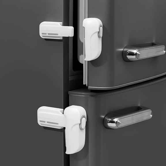 Candado de Seguridad para Refrigerador Fursafe&Q Blanco Paquete de 2