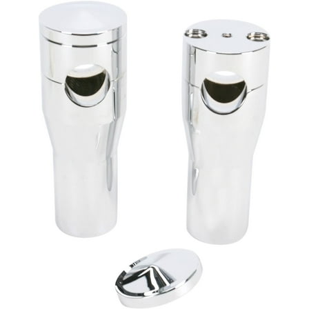 Accutronix 4" Smooth Chrome Handlebar Risers (HRS1354-C)