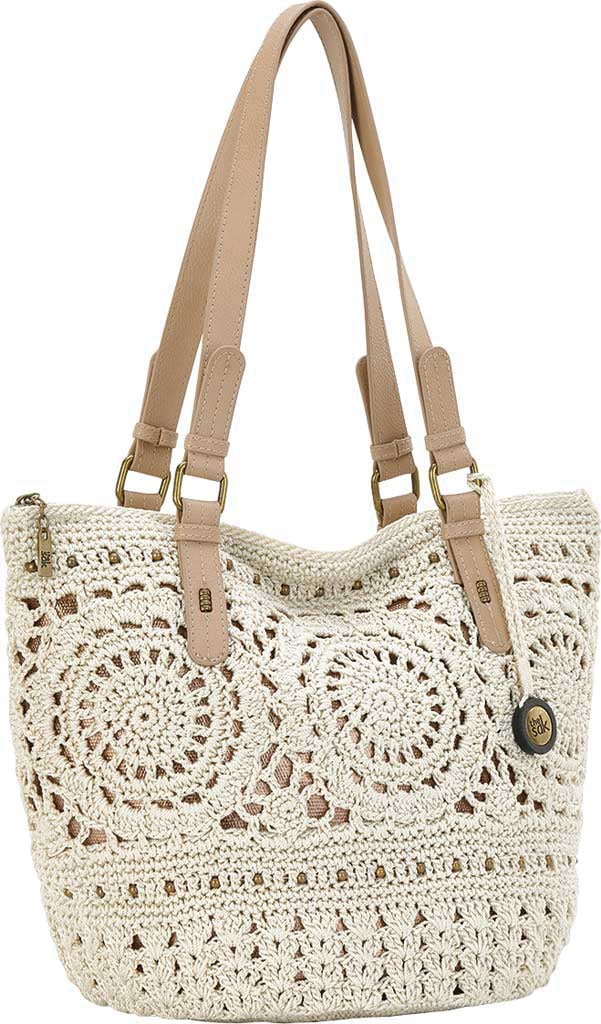sak silverwood crochet shopper