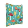 thumbnail image 2 of Bingfone Mushrooms Linen Throw Pillow Covers Cushion Case Pocket Button Vintage Farmhouse Pillowcase for Sofa Couch Bed 20"x20", 2 of 9