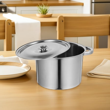 TABLZONE Stainless Steel Stockpot 12 Quart Large Cooking Pot Multifunctional Kitchen Cookware