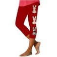 thumbnail image 1 of Pantalones de Ajuste Seco de la Moda de las Mujeres Imprimidas Leggings, Deporte de Yoga Elástico de Poliéster Elástico Respirable, 1 of 5