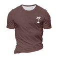 thumbnail image 4 of Men's Casual Short Sleeved T-shirt Raglan Sleeve Bottom Shirt 2XL, 4 of 5