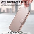 thumbnail image 2 of ELEHOLD Case for iPhone 15 Pro,2 in 1 Detachabl Wallet Plating Clear Case with Card Holder[Compatible with MagSafe Accessories],Rosegold, 2 of 11