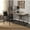 Black + Oak + Metal + Synthetic Wood, variant on YINGYUE Rustic Oak & Antique Black Finish Console Table, 48 Inch Rectangular Synthetic Wood Accent Table, Industrial Chain Metal Base, No Storage, for Entryway Hallway Living Room