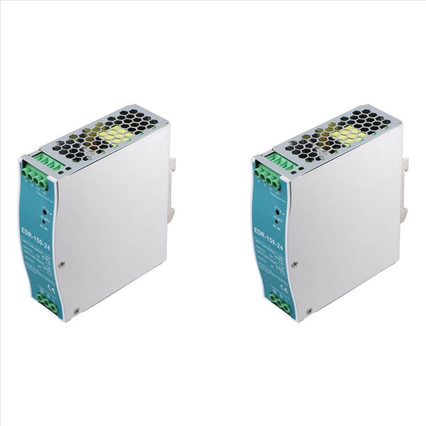 2X -150W-24V Fuente de Alimentación de Riel DIN de 24 V y 150 W, Controlador de CA y CC, Fuente de Alimentación con Regulador de Voltaje de 100 V A 240 V