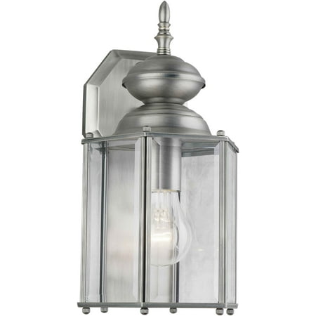 

Forte Lighting 1007-01 Outdoor Wall Sconce From The Exterior Lighting Collection - Nickel