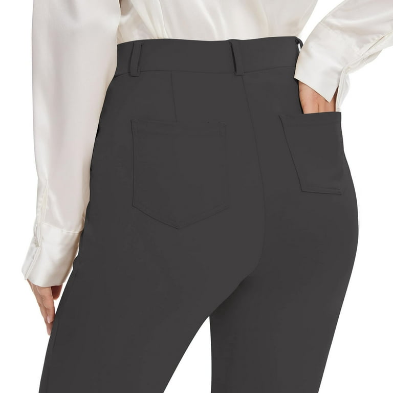 Hyknon Dress Pants Women Fahion Solid Color High Waisted Business Suit  Pants Super Soft Loose Fitting Stretch Work out Long Pants with Pockets -  Walmart.com