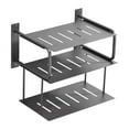 thumbnail image 1 of Lipstore 3 Layers Projector Shelf Wall Mount Organizer for Living Room Clock TV Boxes Gray, 1 of 8