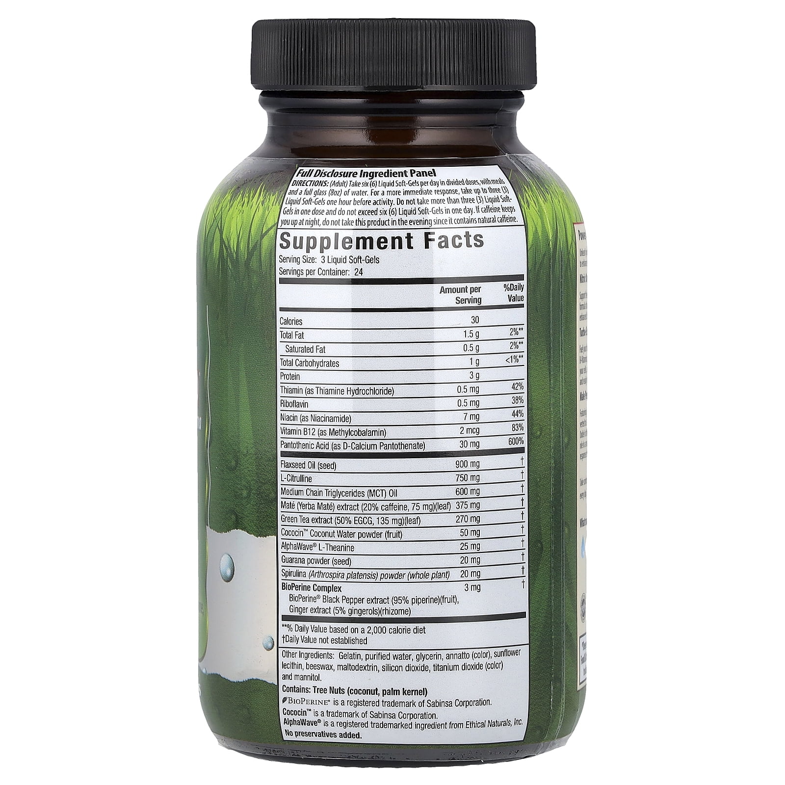 Irwin Naturals Turbo-Energy, Libido-Max RED™ With L-Citrulline & Guarana, 72 Liquid Soft-Gels