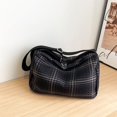thumbnail image 4 of Bolso bandolera clásico de lona a cuadros de gran capacidad y gran capacidad para mujer, muy vendido, 2024, 4 of 5
