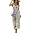 thumbnail image 2 of Elegant Purple Lavender Sleeveless Dress Summer Women Clothes Dress for Pregnant Women Dresses, 2 of 9