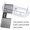thumbnail image 4 of 1pc No-Drill Shower Rod Bracket, Adjustable Shelf Shower Rod, Bathroom Organizer for Shampoo Bars, Fits 22-25mm Rails, 4 of 5