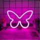 thumbnail image 5 of Butterfly Neon Light Pink Neon Sign Neon Wall Lamp Usb Or Battery Powered Butterfly Night Light For Girls Bedroom Led Neon Sign Neon Sign For Wedding, 5 of 5