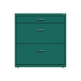 thumbnail image 2 of Space Solutions 30" W Metal 3 Drawer Home Office Lateral File Cabinet Teal, 2 of 5