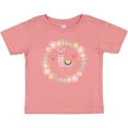 thumbnail image 3 of Inktastic Llama Rose Flower Wreath Girls Baby T-Shirt, 3 of 5