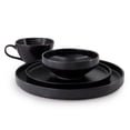 thumbnail image 2 of Vajilla Moderna De Cerámica Tipo Oriental Modelo Osaka Chefmaker Para 4 Personas 16 Piezas Color Negro Premium, 2 of 6