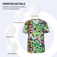 thumbnail image 5 of Rocae Colorful Tie Dye Stained Glass for Breathable Men's Baseball T-Shirt Fashionable Casual Baseball Jersey, Moisture-wicking Sportswear 3X-Large, 5 of 9