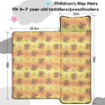 thumbnail image 5 of Highland Cow and Flower Print Teens Toddler Nap Mat with Pillow, Sleeping Mat Bag for Preschool Daycare 59"x22", 5 of 6