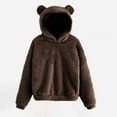 Annhoo Fleece Hoodies for Women Winter Comfy Long Sleeve Fuzzy ...