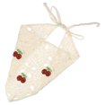 thumbnail image 1 of Ofertas únicas 1 Pc diadema de triángulo hueco de cereza de moda para mujeres 21.26"x10.24" beige, 1 of 4
