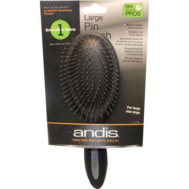 Andis 80590 Premium Large Pin Brush Black Pack of 6 Walmart
