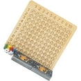 thumbnail image 5 of Board Games Multiplication Game Wooden Board Games Educational Math Board Games, 5 of 5