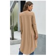 thumbnail image 3 of U.Vomade Women's Mid-Sleeve Solid Button-Down Long Knit Cardigan Sweater Jacket, 3 of 4