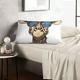 thumbnail image 6 of Sikiie American Giraffe Style Print Plush Pillow Cover, Wrinkle-proof and Stain-resistant Pillow Protector without Pillow Core, Home Decoration-14"x20", 6 of 6