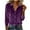 Purple, variant on Karight Women's Dressy Button Down Velvet Blouse Tops Elegant Ladies Lapel Business Casual Tops Long Sleeve Party Shirts