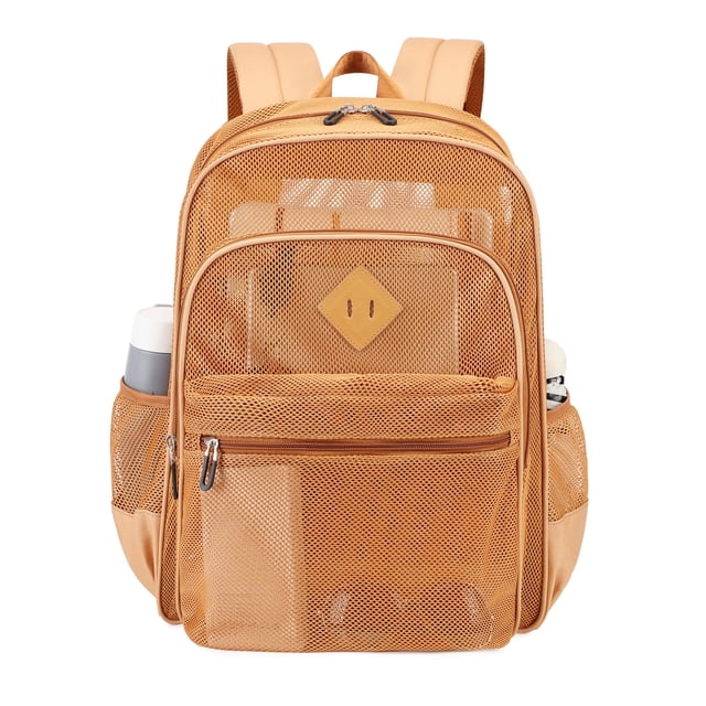 Mochila MOONBABY de malla resistente y transparente para la escuela