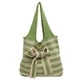 thumbnail image 1 of Bolso tejido A rayas Ganchillo Cgtredaw para Comestibles mano Mujer Gran capacidad, 1 of 9