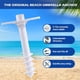 thumbnail image 2 of Muyoka Kyoffiie Sombrilla de playa Anclaje de arena Soporte para sombrilla con 5 tornillos en espiral Talla única Para todas las sombrillas de playa Base de sombrilla resistente para exteriores Soport Muyoka Hogar, 2 of 7