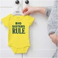 thumbnail image 5 of Big Sister Rule Older Sis Family Love Bodysuit Jumper Girls Infant Baby Brisco Brands 6M, 5 of 6